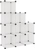 vidaXL Regalsystem mit 9 Würfeln Transparent PP 340551 Bild 2