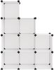 vidaXL Regalsystem mit 9 Würfeln Transparent PP 340551 Bild 3