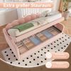 Tagesbett Samt mit Stauraum & LED, 90x200 cm, Rosa, ohne Matratze Bild 2