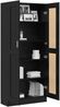 vidaXL Bücherregal Schwarz Eichen-Optik 82,5 x 30,5 x 185 cm 3394793 Bild 3