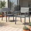 HOMALL Gartenstuhl Stapelbar Aluminium Gartensessel Wetterfest, max Belastung 180kg (Set, 2 St), Korrosionsbeständigkeit, verstärkter Alu-Outdoorstuhl Bild 2