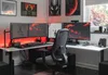 SyberDesk Gaming Eckschreibtisch V2 LED, 197 x 132 cm, RGB Gaming Tisch L-Form, USB-HUB, Kabelmanagement, L-förmiger Computertisch, (links, Weiß) Bild 2