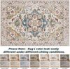 Waschbarer Teppich Vintage Kurzflor Groß Oriental 160x230CM Beige Bild 5