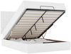 vidaXL Ottoman-Bett mit Matratze & LEDs Weiß 140x190 cm Kunstleder 3313851 Bild 2
