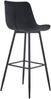 Barhocker SYDNEY - Schwarz, Samt Barhocker mit Lehne Barstuhl Tresenhocker Tresenstuhl Kneipenhocker Kneipenstuhl Bild 5