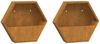 vidaXL Wand-Pflanzkübel 2 Stk. Rostig Cortenstahl 46x10x40 cm 823685 Bild 2