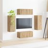 TV-Wandregal Wandmontiert 4 pcs Artisan-Eiche Holzwerkstoff Bild 4