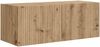 TV-Wandregal Wandmontiert 4 pcs Artisan-Eiche Holzwerkstoff Bild 5