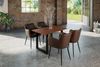 Esstisch Baumkante massiv Akazie nougat 120 x 80 cm schwarz LAUREN 71246851 Bild 5