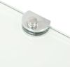 vidaXL Eckablage mit Verchromten Halterungen Glas Transparent 35x35 cm 243853 Bild 5