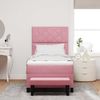 vidaXL Boxspringbett mit Kopfteil Rosa 200 x 90 cm Samt 3344557 Bild 3