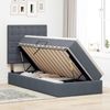 vidaXL Aufbewahrungsbett mit Matratze Dunkelgrau 100 x 200 cm Samt 3372130 Bild 4