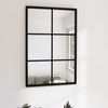 vidaXL Wandspiegel, Metall schwarz, 40x60 cm Bild 1
