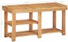 vidaXL Schuhregal 90 × 32 × 46 cm Massivholz Akazie 45932 Bild 5