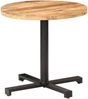 vidaXL Bistrotisch Rund Ø80x75 cm Raues Mangoholz 320269 Bild 2