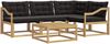 vidaXL Outdoor-Sofagarnitur 5 pcs Weiß und Schwarz 79 x 79 x 37 cm 3388670 Bild 2