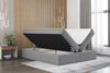 Boxspringbett Schlafzimmerbett ANTONY 200x200cm Stoff Rosa inkl. Bettkasten Bild 2