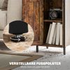 Beistelltisch B 34 x T 30 x H 80 cm mit Stauraum, verstellbarem Innenregal und Stahlgestell Bild 5