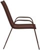 vidaXL Stapelbare Gartenstühle 4 Stk. Braun Textilene 318782 Bild 5