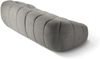 Micadoni Sofa Diana 4-Sitzer Strukturierter Samtstoff Hellgrau Bild 3