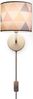 Paco Home Wandleuchte Luca Delta, ohne Leuchtmittel, Wandleuchte Lampenschirm Stoff Wandlampe Dreieck Bunt Textilschirm E14 Bild 2