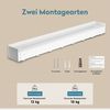 doporro Garderobenleiste Wandgarderobe Hakenleiste mit Ablage aus Kohlenstoffstahl Reglo-05 (6 St), Kombination aus Ablagefläche und unteren Haken Bild 4