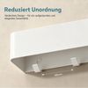 doporro Garderobenleiste Wandgarderobe Hakenleiste mit Ablage aus Kohlenstoffstahl Reglo-05 (6 St), Kombination aus Ablagefläche und unteren Haken Bild 3
