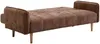 Vente-unique - SONIATA Sofa Stoff Braun - B 92 cm x H 92 cm x L 208 cm Bild 5