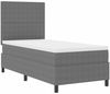 vidaXL Boxspringbett Hellgrau und Weiß 100 x 200 cm Cordstoff 3337543 Bild 2