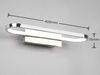 Trio Wandleuchte GIANNI incl. 1x SMD LED, 17W · 1x1700lm, 3000K, chrom (283770106) Bild 4