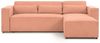 Ecksofa Schlafsofa WALDO Stoff Brooklyn Coral Ottomane Rechts Bild 2