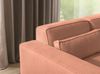 Ecksofa Schlafsofa WALDO Stoff Brooklyn Coral Ottomane Rechts Bild 5