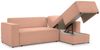 Ecksofa Schlafsofa WALDO Stoff Brooklyn Coral Ottomane Rechts Bild 3