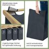 Bellamio 'Newa' Wäschesammler aus Bambus, dunkelgrau, inkl. 4 Wäschesäcke je 50 Liter aus Oxford-Gewebe, ausziehbar, Wäschekorb mit Ablagefläche Bild 5