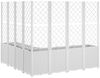 vidaXL Pflanzkübel mit Rankgitter Weiß 160x160x140 cm PP 367884 Bild 5