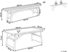 Gartentisch Set TINDARI Bambusholz 180x75x90 cm Heller Holzfarbton Bild 2