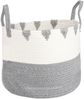 Baumwoll-Aufbewahrungskorb 38x32cm Regalkorb Badezimmerkorb Dekokorb Tragegriffe Bild 3