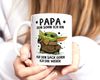 MoonWorks Tasse Kaffee-Tasse Papa Sprüche Geschenk Vatertag Lustig Motiv Baby-Yoda, Keramik Bild 4
