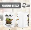 MoonWorks Tasse Kaffee-Tasse Papa Sprüche Geschenk Vatertag Lustig Motiv Baby-Yoda, Keramik Bild 2