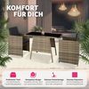 tectake Sitzgruppe Rattan Sitzgruppe, (Set, 3-tlg), für 2 Personen Bild 4