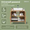Bellamio 'Newa' Badezimmer Waschbeckenunterschrank, Bambus, natur, 60x33x65 cm, Badezimmerschrank mit 2 Ablagefächern Bild 4