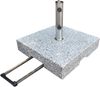Gardissimo Sonnenschirmständer, 70 kg, Granit Edelstahl Grau, 50 x 50 x 12,5 cm Bild 2