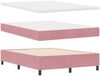 vidaXL Boxspringbett mit Matratze mit Kopfteil Rosa 160x200 cm Samt 3344527 Bild 1