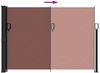 vidaXL Seitenmarkise Ausziehbar Braun 140x500 cm 4004419 Bild 5