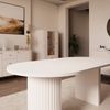 Ovalio Esstisch Typ 204 Tisch ausziehbar 100-188 cm Wohnzimmer Esszimmer Modern Farbwahl Sandbeige, Cremona-Eiche und Dunin-Eiche Bild 3