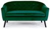 Menzzo Savoy Skandinavisches 3-Sitzer Sofa mit Samtbezug Grün Bild 1