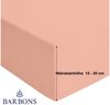 BARBONS Spannbettlaken Jersey 2er Bettlaken, 145 g/m² Spannbetttuch, bis zu 25cm Höhe, Topper, 100% Baumwolle, Gummizug: rundum, (2 Stück), Rundgummi, Atmungsaktiv Bild 3