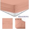 BARBONS Spannbettlaken Jersey 2er Bettlaken, 145 g/m² Spannbetttuch, bis zu 25cm Höhe, Topper, 100% Baumwolle, Gummizug: rundum, (2 Stück), Rundgummi, Atmungsaktiv Bild 4