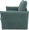 DOMO. collection Sofa 700023, 2 Sitzer, Schlaffunktion, Federkern, Füße mit Filzgleitern, 2er Couch, Schlafsofa, Polstergarnitur, 165 x 100 x 95 (BxTxH), blau (petrol) Bild 4