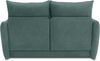 DOMO. collection Sofa 700023, 2 Sitzer, Schlaffunktion, Federkern, Füße mit Filzgleitern, 2er Couch, Schlafsofa, Polstergarnitur, 165 x 100 x 95 (BxTxH), blau (petrol) Bild 5